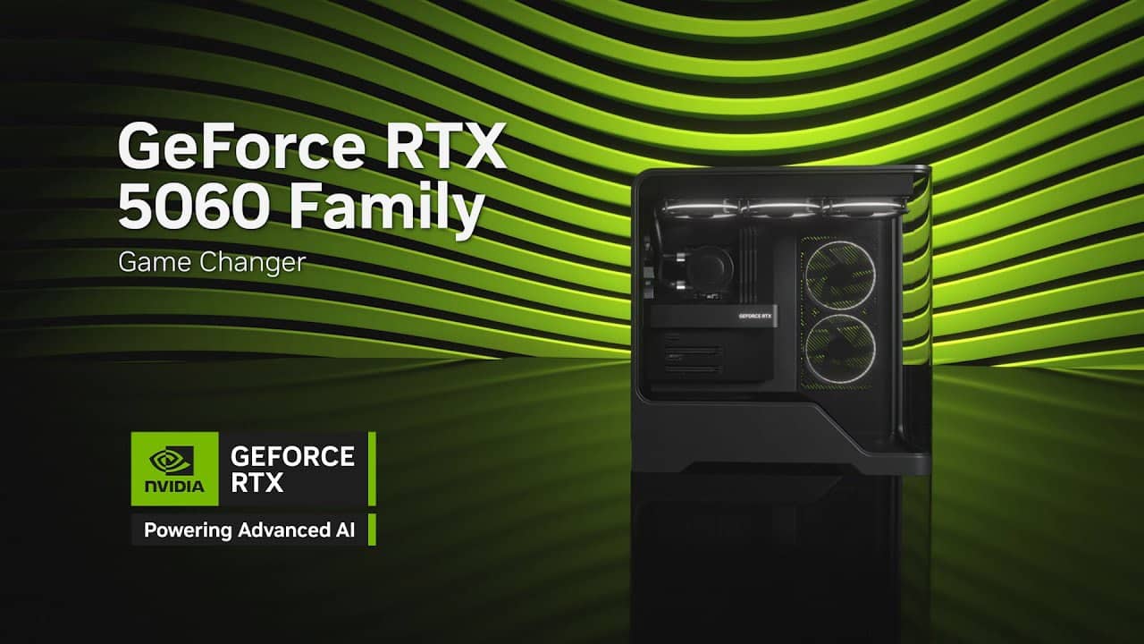 Nvidia dévoile des cartes graphiques RTX 5060 abordables